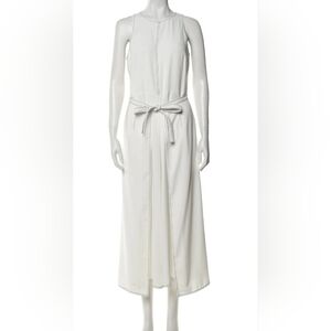 Joie White Maxi Dress with Tie Waist